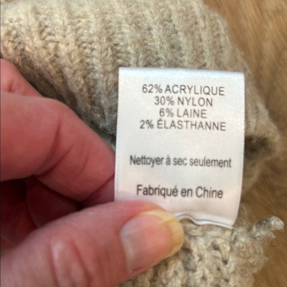 Lush Taupe V-Neck Sweater with Button Accents - Picture 8 of 10